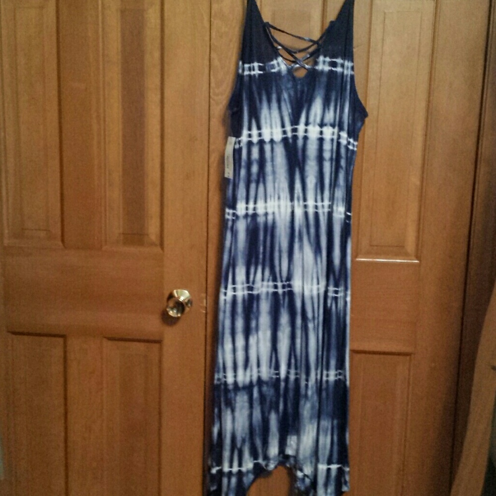 Gorgeous Sexy  New Tie Dyed Midi Dress L or XL